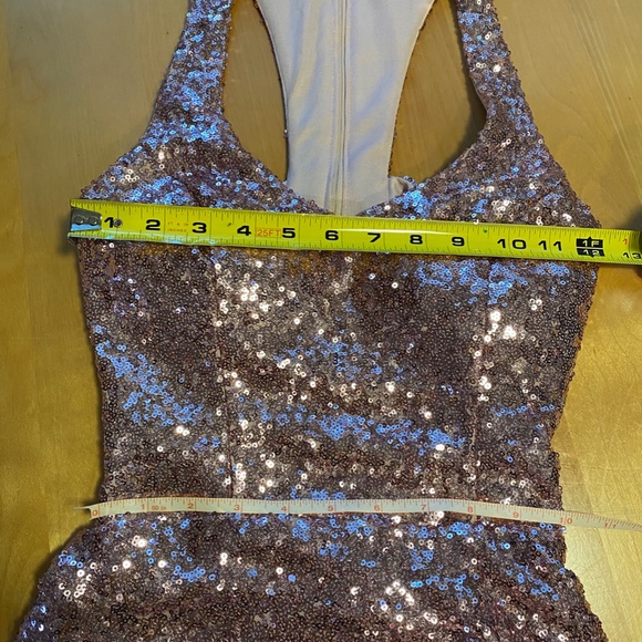 STUNNING B Darlin Pink Sequin Formal Dress - Picture 8 of 9